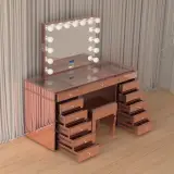Kaptafel Vonato RoseAura Hoogglans roze – foto 7 – kavel bij Onlineveilingmeester
