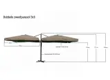 Parasol Paralux Bellora Taupe / sandy – foto 2 – kavel bij Onlineveilingmeester