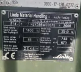 Elektrische heftruck, Linde, E14-01, 2008 – foto 13 – kavel bij Domeinen Roerende Zaken, Soesterberg