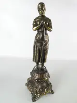 Set van 2 beeldjes van man en vrouw - kunstbrons – foto 2 – kavel bij De Kringwinkel, Heverlee