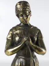 Set van 2 beeldjes van man en vrouw - kunstbrons – foto 3 – kavel bij De Kringwinkel, Heverlee