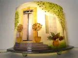 CADES France tafellamp met mediterrane decoratie – foto 2 – kavel bij De Kringwinkel, Heverlee