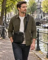 Herenschoudertas DR Amsterdam, black – foto 5 – kavel bij Onlineveilingmeester