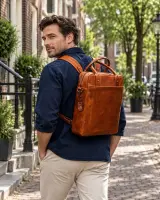 Rugzak DR Amsterdam, cognac – foto 5 – kavel bij Onlineveilingmeester