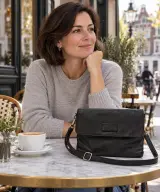 Schoudertas DR Amsterdam, black – foto 5 – kavel bij Onlineveilingmeester