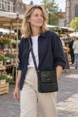 Schoudertas DR Amsterdam, black – foto 5 – kavel bij Onlineveilingmeester