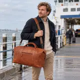 Weekendtas DR Amsterdam, camel – foto 5 – kavel bij Onlineveilingmeester