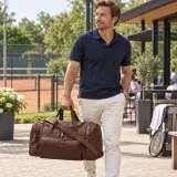 Weekendtas DR Amsterdam, brown – foto 5 – kavel bij Onlineveilingmeester