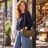 Hand- en schoudertas DR Amsterdam, olive – foto 5 – kavel bij Onlineveilingmeester