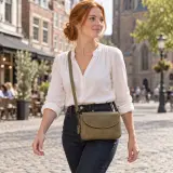 Schoudertas DR Amsterdam, olive – foto 5 – kavel bij Onlineveilingmeester