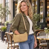 Hand- en schoudertas DR Amsterdam, beige – foto 5 – kavel bij Onlineveilingmeester
