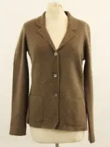PAUW Amsterdam - Exclusieve luxe vest van 100% yakwol - taupe/bruin – kavel bij De Kringwinkel, Antwerpen