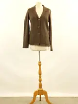PAUW Amsterdam - Exclusieve luxe vest van 100% yakwol - taupe/bruin – foto 2 – kavel bij De Kringwinkel, Antwerpen