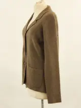 PAUW Amsterdam - Exclusieve luxe vest van 100% yakwol - taupe/bruin – foto 4 – kavel bij De Kringwinkel, Antwerpen
