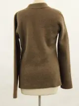 PAUW Amsterdam - Exclusieve luxe vest van 100% yakwol - taupe/bruin – foto 5 – kavel bij De Kringwinkel, Antwerpen