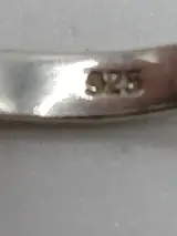 Zilveren ring met groene en roze steen – foto 4 – kavel bij De Kringwinkel, Diest