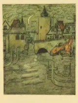 Oud-België (1930) – kunstuitgave met grafiek van John Michaux en Auguste Oleffe – foto 9 – kavel bij De Kringwinkel, Antwerpen