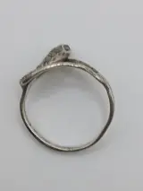 Zilveren ring met markasiet stenen – foto 3 – kavel bij De Kringwinkel, Diest