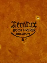 Keralux Boch Fréres Set van 5 vintage keramische fondue borden – foto 4 – kavel bij De Kringwinkel, Antwerpen