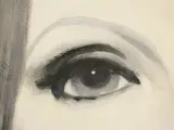 Vrouwen gezicht met opvallend rode lippen, acryl op canvas gesigneerd – foto 8 – kavel bij De Kringwinkel, Antwerpen