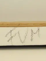 Vrouwen gezicht met opvallend rode lippen, acryl op canvas gesigneerd – foto 9 – kavel bij De Kringwinkel, Antwerpen
