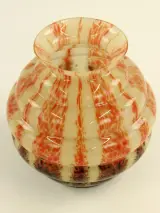 Ernst Steinwald & Co.- Art Deco spatterglas vaas - ca. 1930 – foto 2 – kavel bij De Kringwinkel, Antwerpen