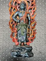 Japans bronzen Fudo Myoo boeddhabeeld van Makita Shuun – foto 3 – kavel bij De Kringwinkel, Gent