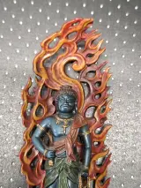 Japans bronzen Fudo Myoo boeddhabeeld van Makita Shuun – foto 6 – kavel bij De Kringwinkel, Gent