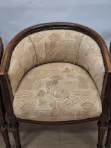 Set van 3 kuipstoelen in Louis XVI-stijl – foto 3 – kavel bij De Kringwinkel, Gent
