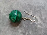 Exclusieve Malachiet sieradenset - Ketting en oorbellen in zilver - 925 – foto 10 – kavel bij De Kringwinkel, Gent