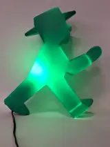 Groene Ampelmann “Geher” sfeerlamp - Berlijns voetgangersfiguurtje – foto 5 – kavel bij De Kringwinkel, Gent