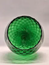 Vintage XL Empoli Glazen Kelkvaas - Smaragdgroen Optisch Geblazen Glas – foto 4 – kavel bij De Kringwinkel, Gent