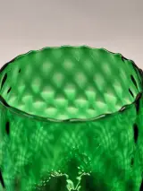 Vintage XL Empoli Glazen Kelkvaas - Smaragdgroen Optisch Geblazen Glas – foto 7 – kavel bij De Kringwinkel, Gent