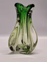 Belgische Doyen design vaas van zwaar mondgeblazen glas - Mid-Century Modern – foto 2 – kavel bij De Kringwinkel, Gent