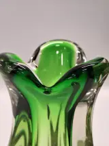 Belgische Doyen design vaas van zwaar mondgeblazen glas - Mid-Century Modern – foto 7 – kavel bij De Kringwinkel, Gent