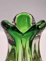 Belgische Doyen design vaas van zwaar mondgeblazen glas - Mid-Century Modern – foto 8 – kavel bij De Kringwinkel, Gent