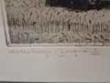Gesigneerde ets 8/100 - “Molenhuisje – Zingem” - Romain Malfliet – foto 4 – kavel bij De Kringwinkel, Gent