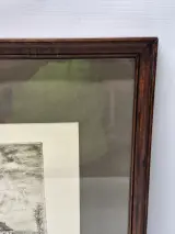 Gesigneerde ets 8/100 - “Molenhuisje – Zingem” - Romain Malfliet – foto 7 – kavel bij De Kringwinkel, Gent