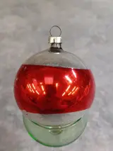 Vintage kerstset in doos: 11 glazen kerstballen en piek – foto 11 – kavel bij De Kringwinkel, Gent
