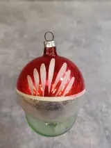 Vintage kerstset in doos: 11 glazen kerstballen en piek – foto 7 – kavel bij De Kringwinkel, Gent