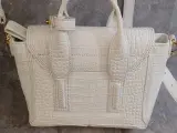 3.1 Phillip Lim Pashli mini handtas in wit krokodillenreliëf leder – foto 4 – kavel bij De Kringwinkel, Gent