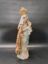 Gekroonde Madonna met Jezuskind en engeltjes in de stijl van Eugenio Pattarino – foto 9 – kavel bij De Kringwinkel, Gent