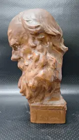 Terracotta buste van man met baard door Victor de Haen – foto 6 – kavel bij De Kringwinkel, Gent