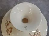 11 delig antiek Sarreguemines “Royat” servies met sepiabruin bloemendecor – foto 20 – kavel bij De Kringwinkel, Gent