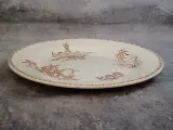 11 delig antiek Sarreguemines “Royat” servies met sepiabruin bloemendecor – foto 3 – kavel bij De Kringwinkel, Gent