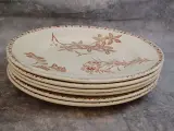 11 delig antiek Sarreguemines “Royat” servies met sepiabruin bloemendecor – foto 6 – kavel bij De Kringwinkel, Gent