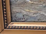 Olieverfschilderij van een dynamisch zeegezicht met bomschuiten - gesigneerd Jacob – foto 8 – kavel bij De Kringwinkel, Gent