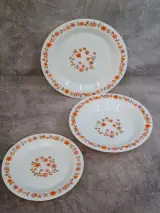 Vintage Arcopal 21-delig servies uit de jaren 70 - Scania decor – foto 2 – kavel bij De Kringwinkel, Gent