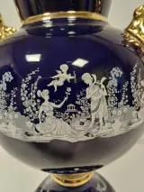 Gedecoreerde dekselvaas in klassieke Franse Limoges-stijl – foto 3 – kavel bij De Kringwinkel, Ronse