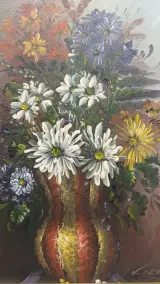 Set van 2 Vintage olieverfschilderijen – foto 4 – kavel bij De Kringwinkel, Zottegem